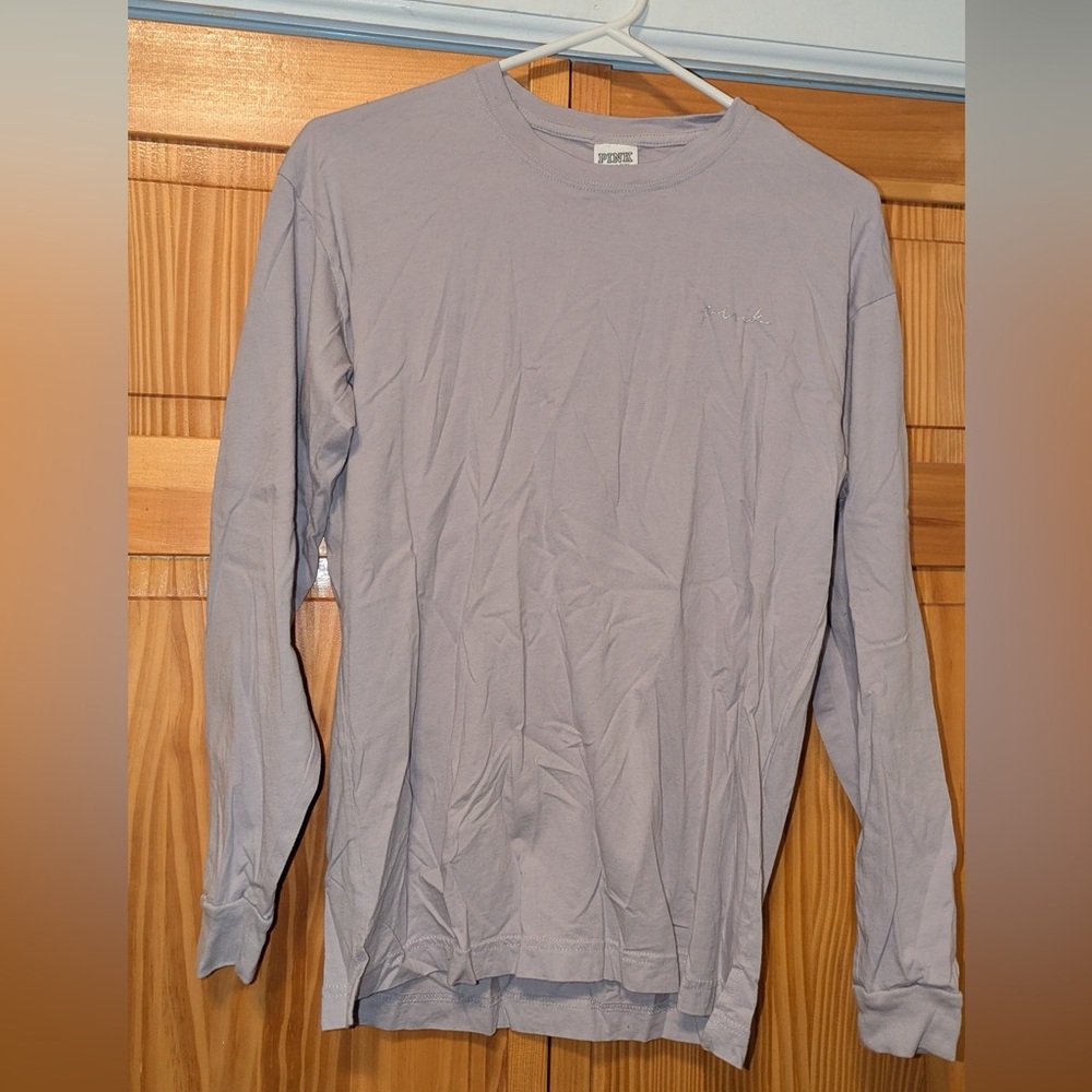 PINK Victoria's Secret Lavender Long Sleeve Tee
